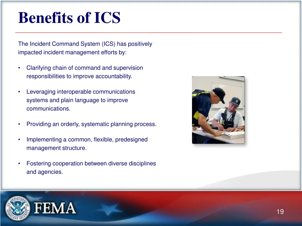benefits of ics