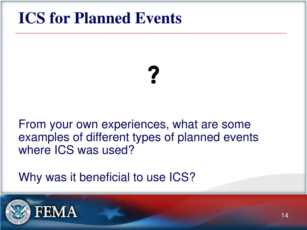 ics for planned events