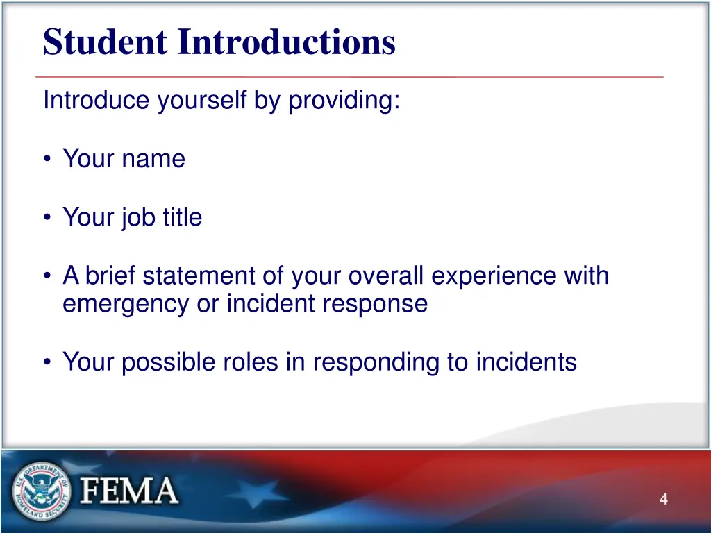 student introductions