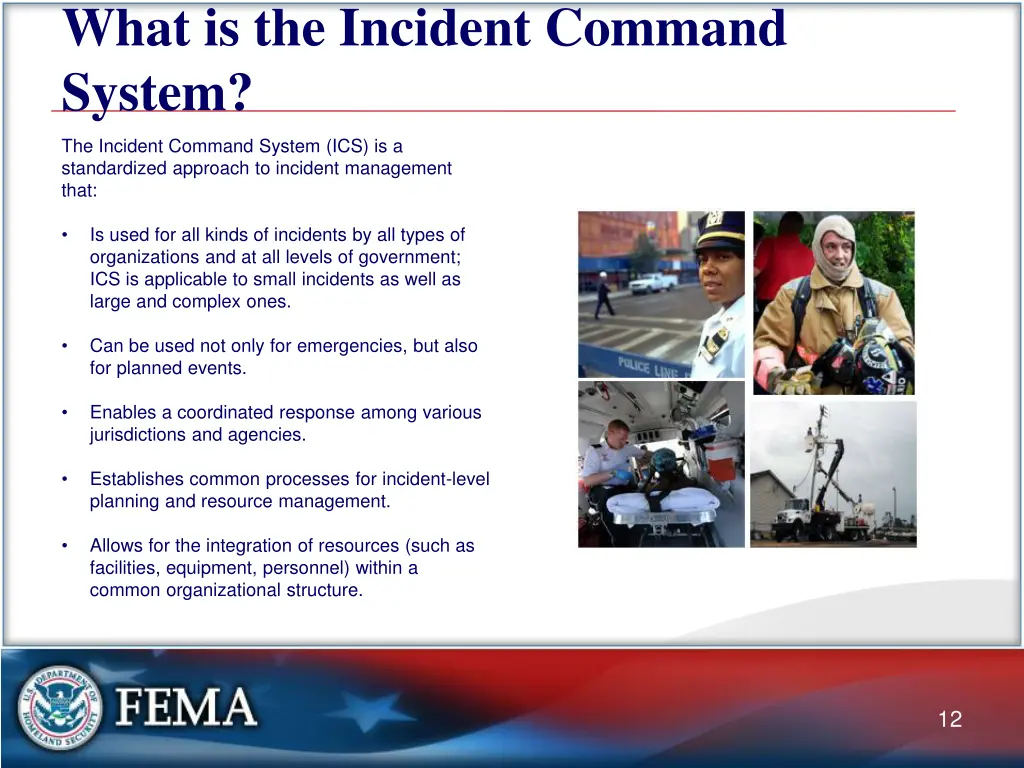 what is the incident command system