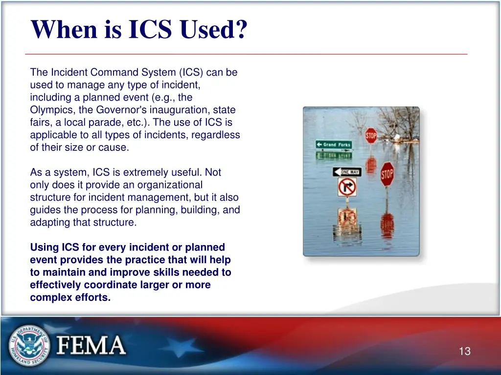 when is ics used