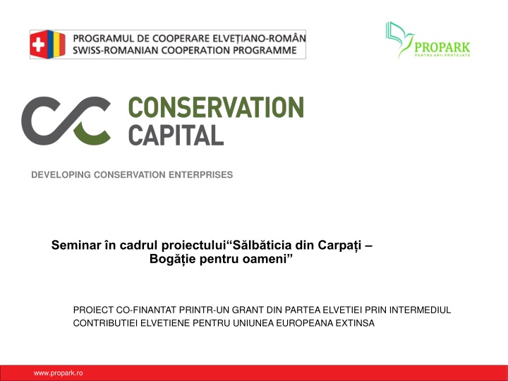 developing conservation enterprises