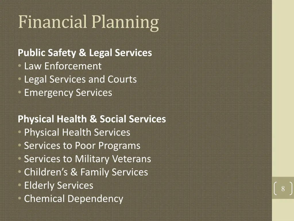 financial planning 2