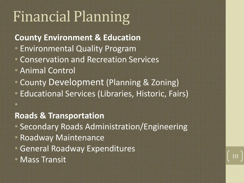 financial planning 4
