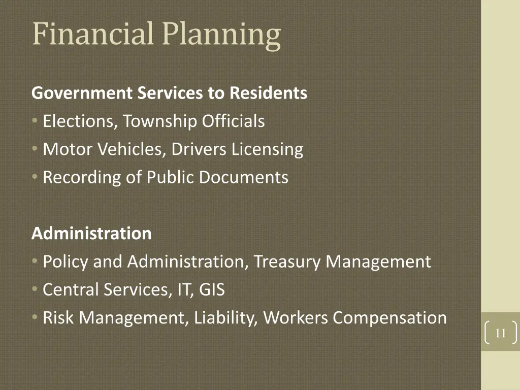 financial planning 5
