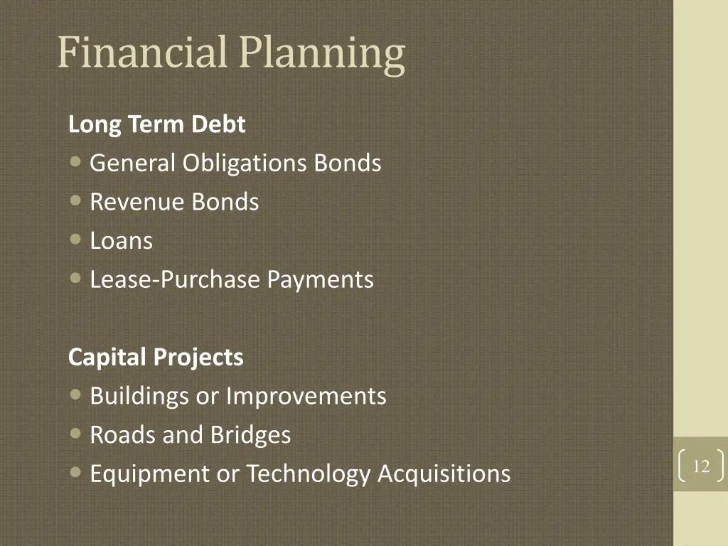financial planning 6