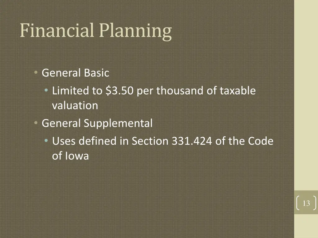 financial planning 7