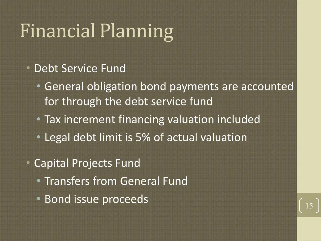 financial planning 9
