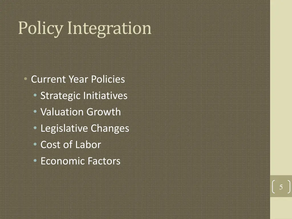 policy integration 1