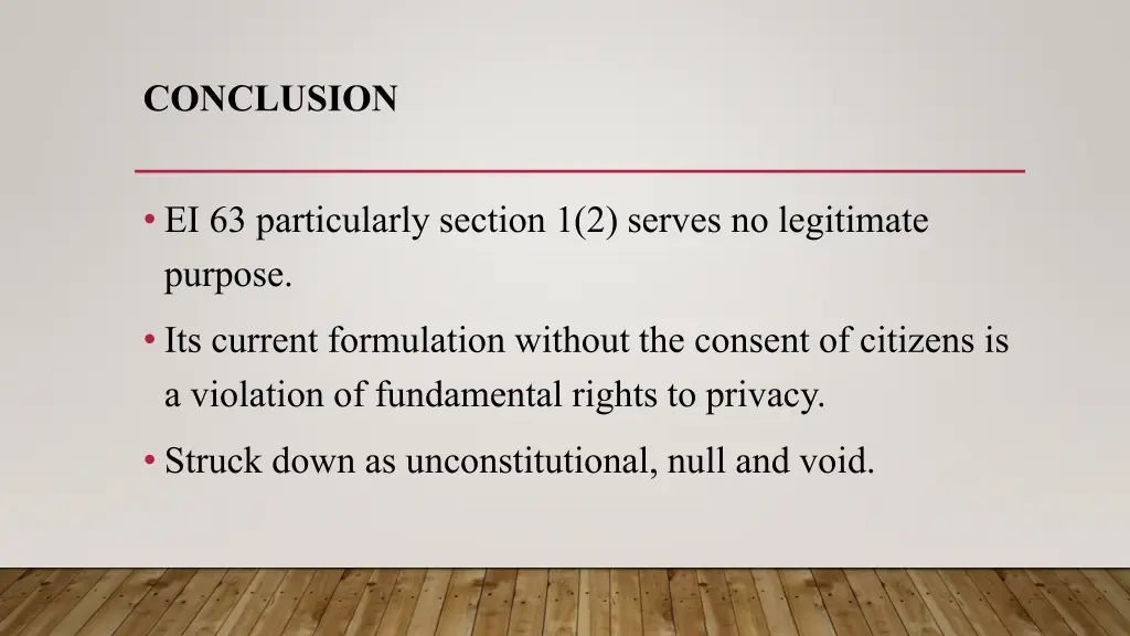 conclusion