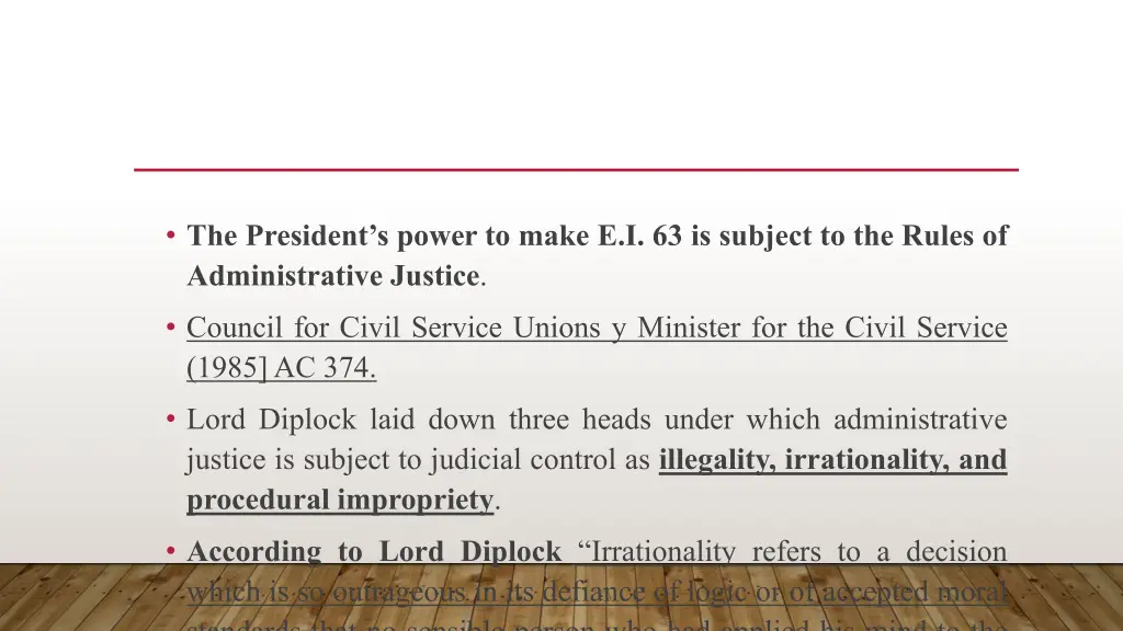 the president s power to make e i 63 is subject