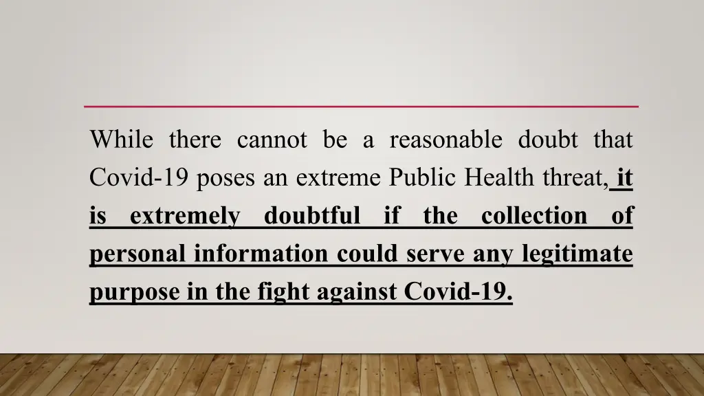 while there cannot be a reasonable doubt that
