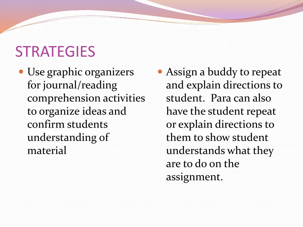 strategies