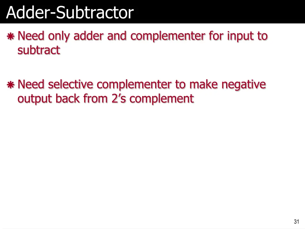 adder subtractor