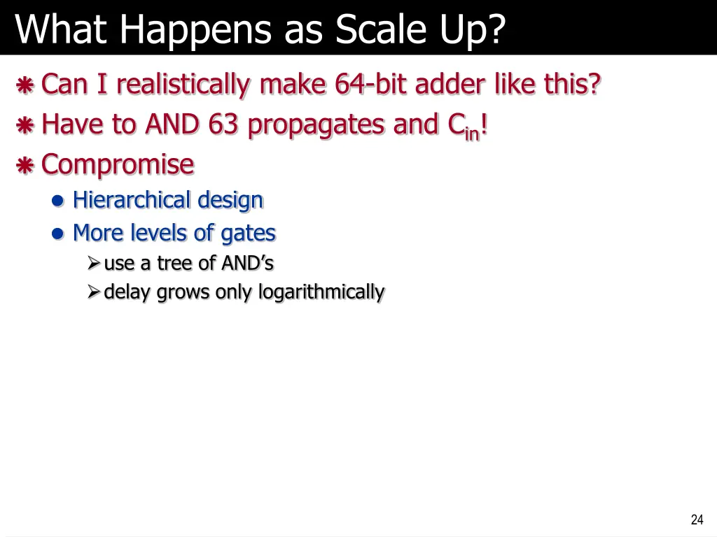 what happens as scale up