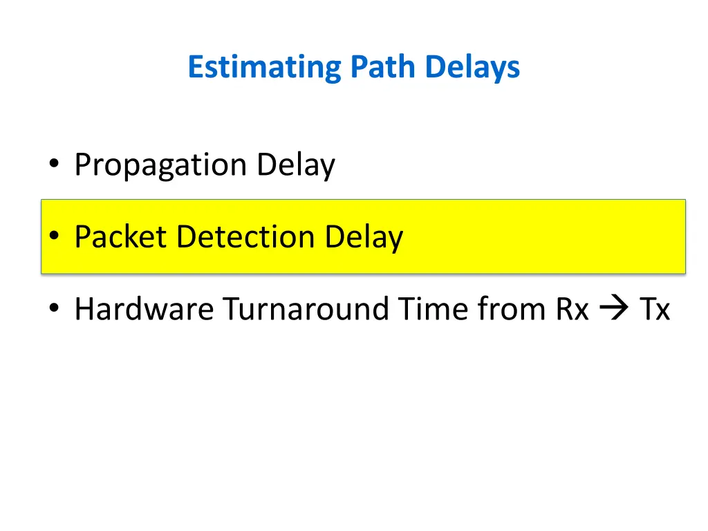 estimating path delays 1