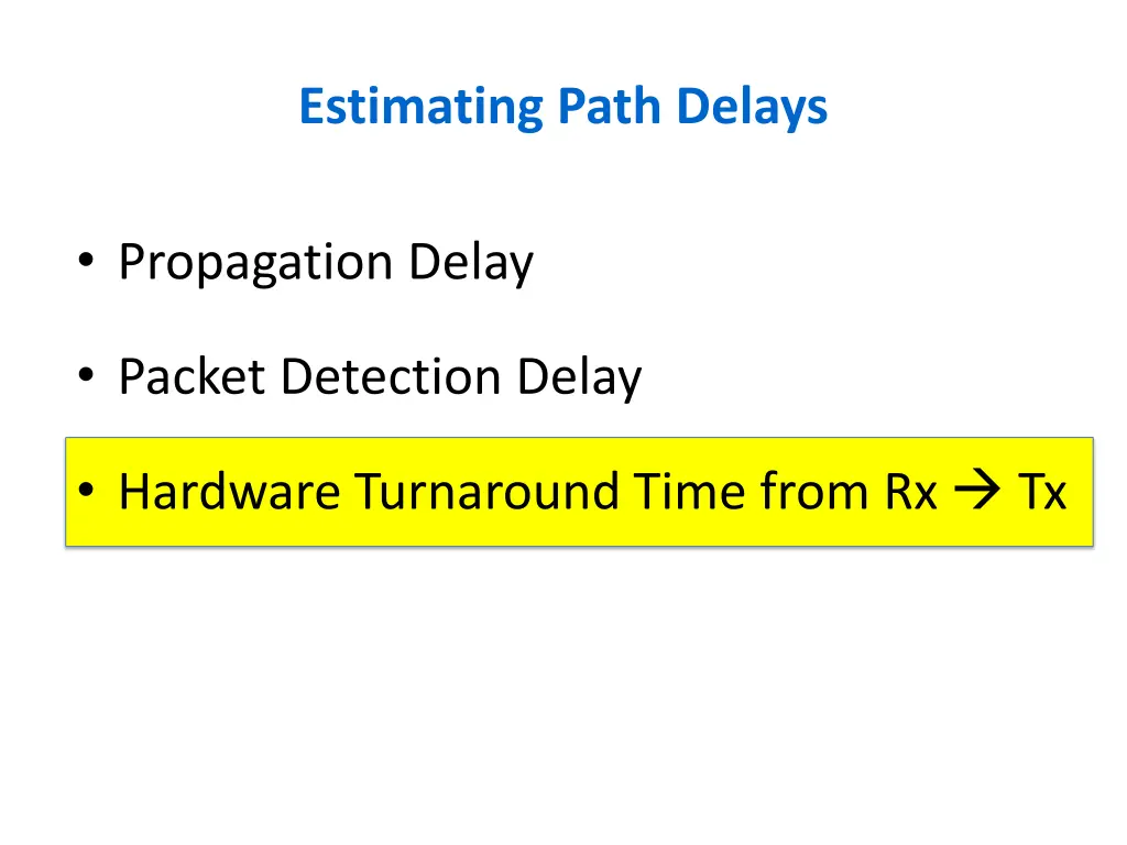 estimating path delays 2