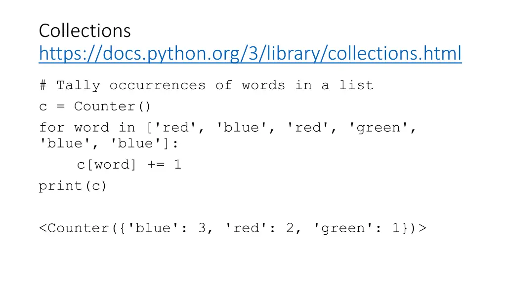 collections https docs python org 3 library