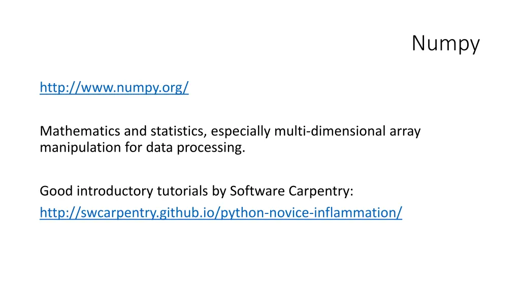 numpy