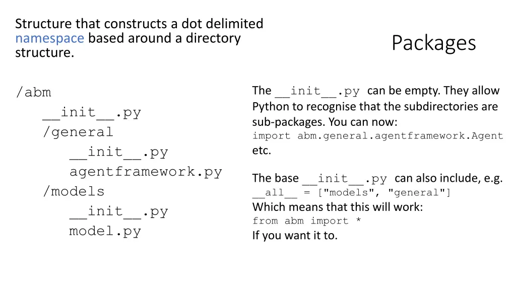structure that constructs a dot delimited