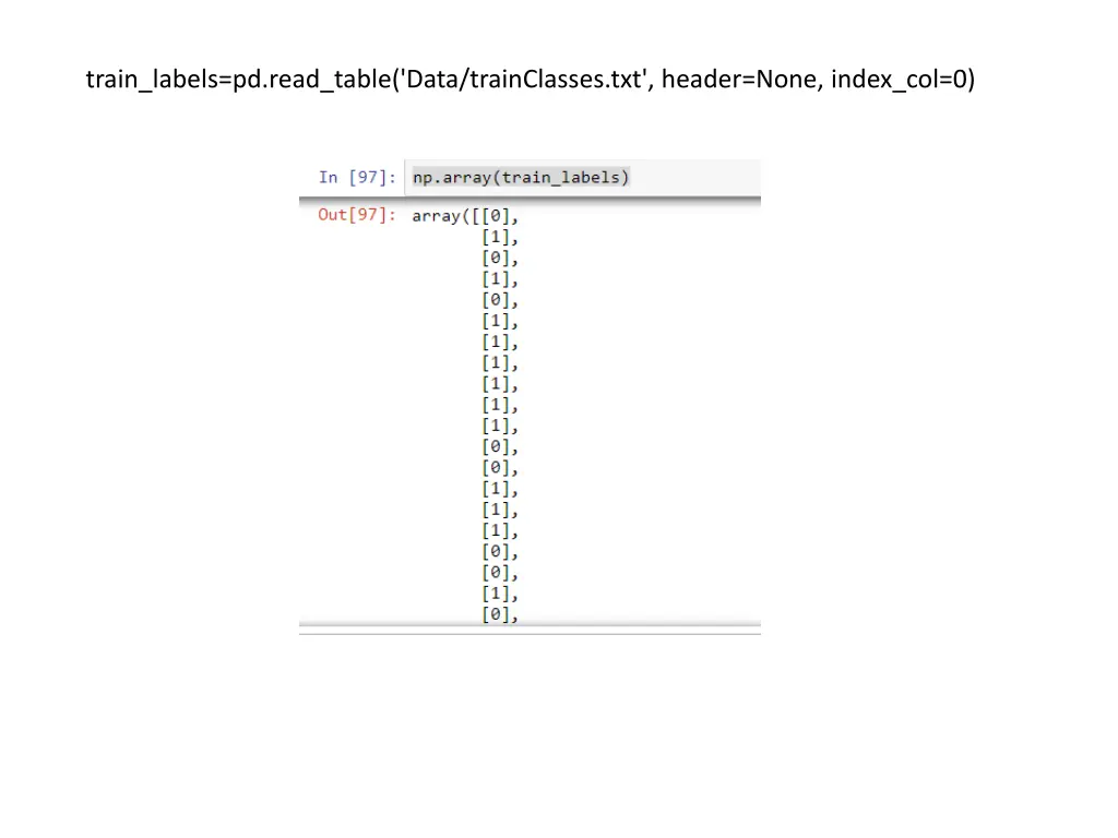 train labels pd read table data trainclasses