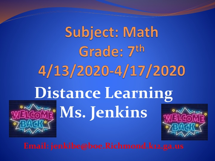 distance learning ms jenkins