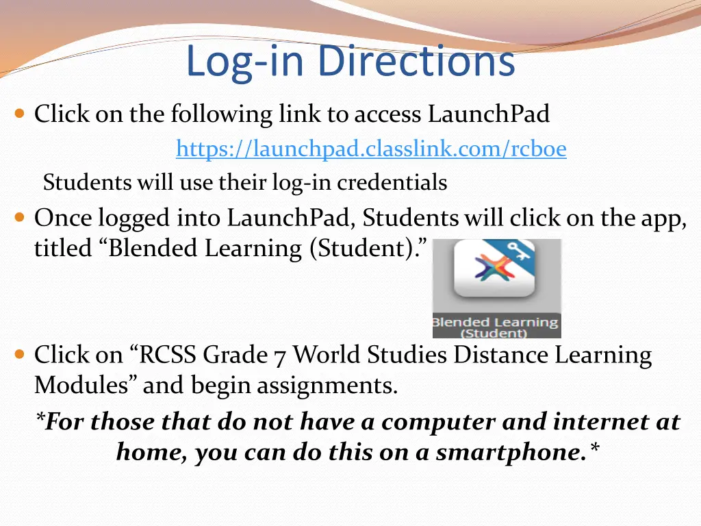 log in directions