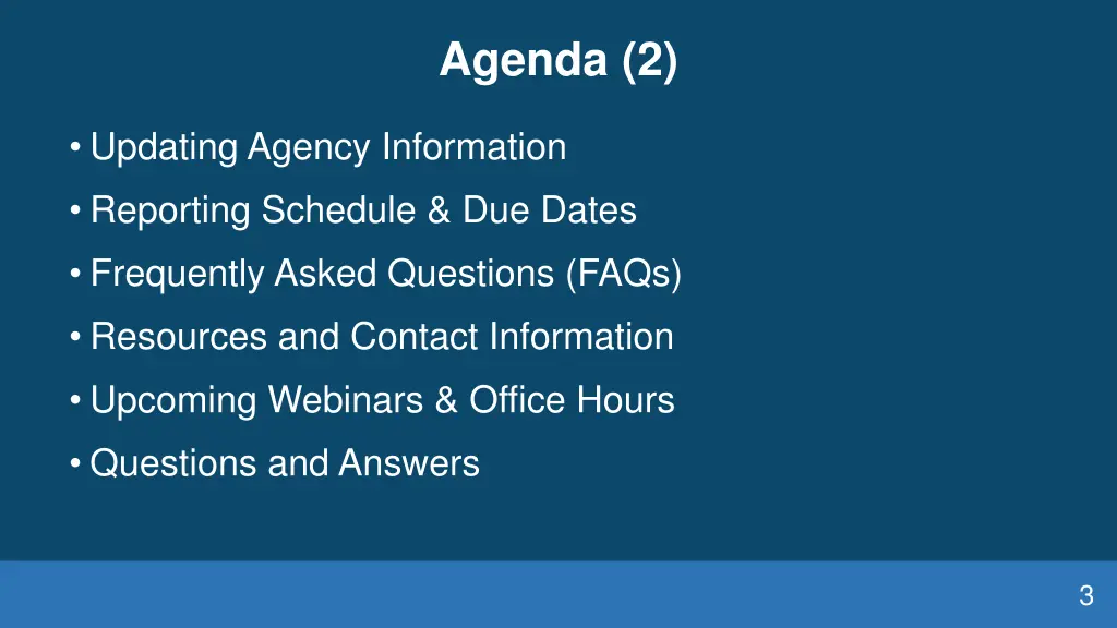 agenda 2