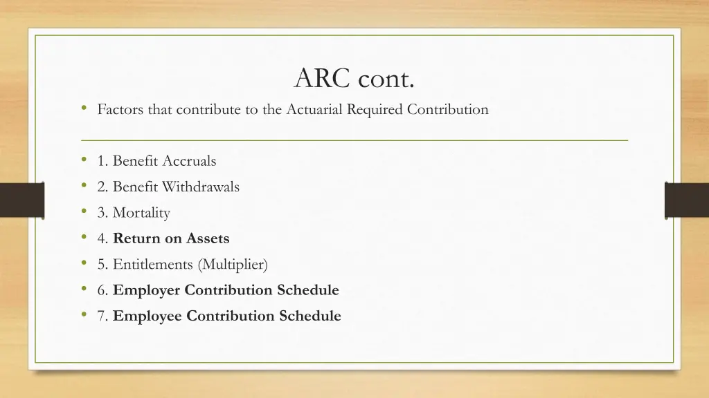 arc cont
