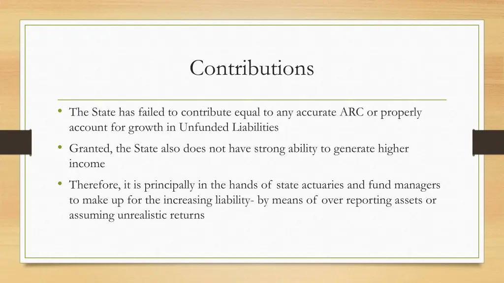 contributions