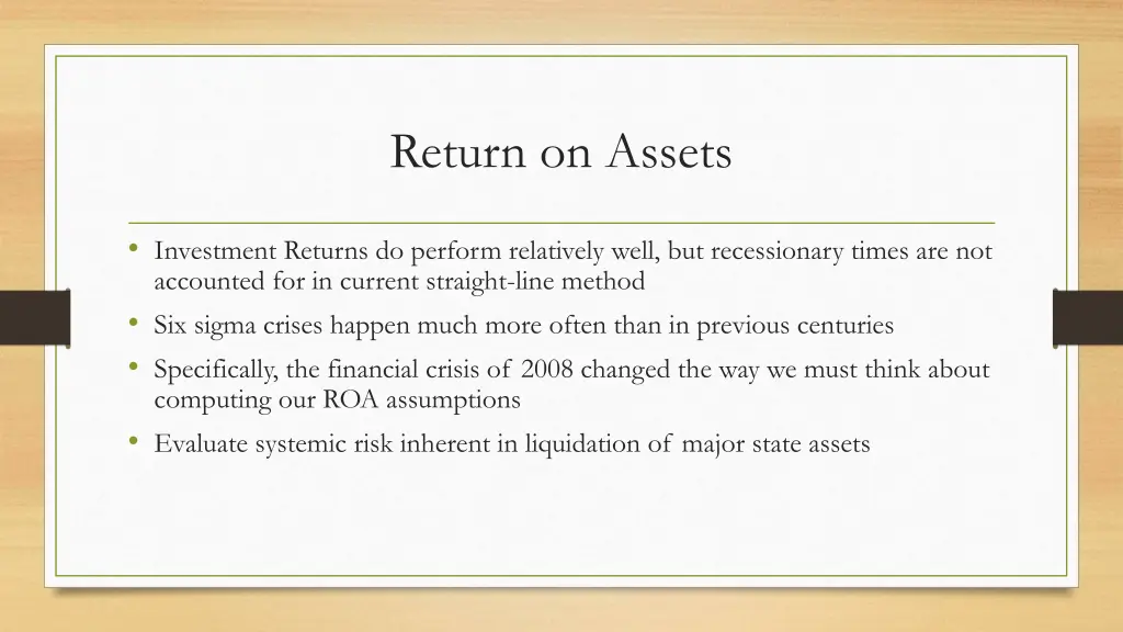 return on assets
