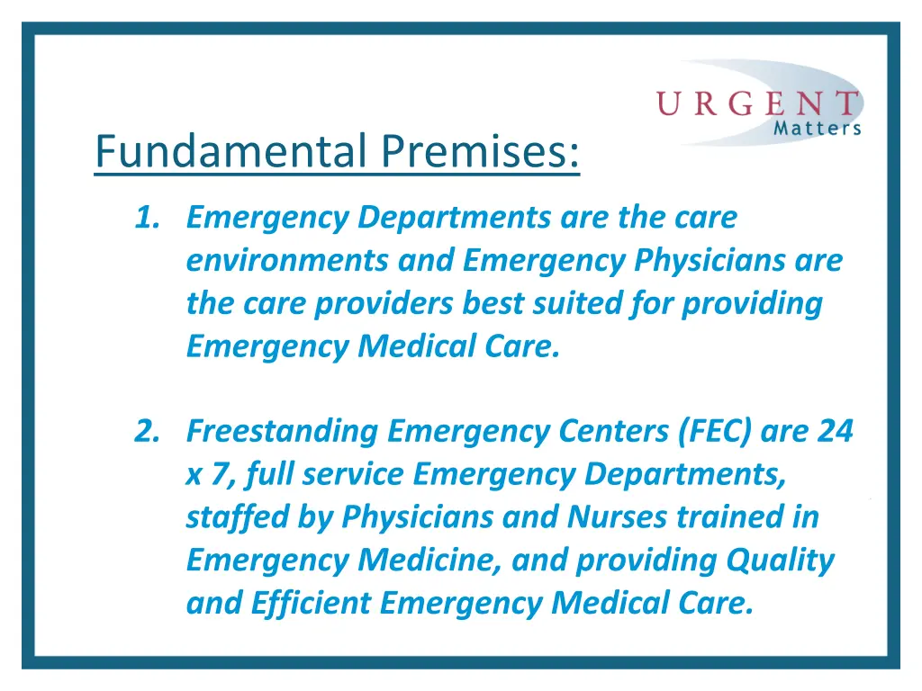fundamental premises