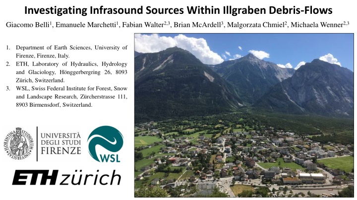 investigating infrasound sources within illgraben