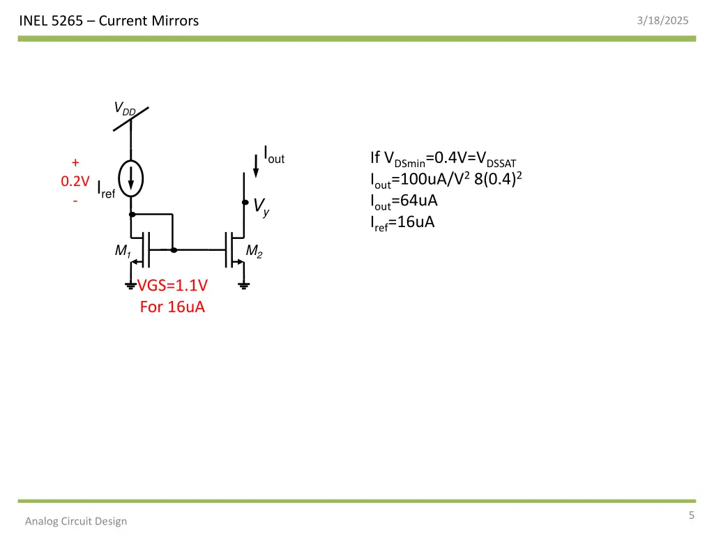 inel 5265 current mirrors 4