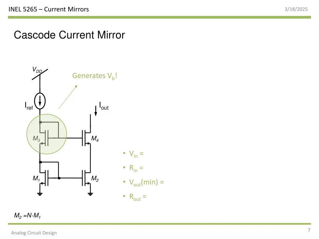 inel 5265 current mirrors 6
