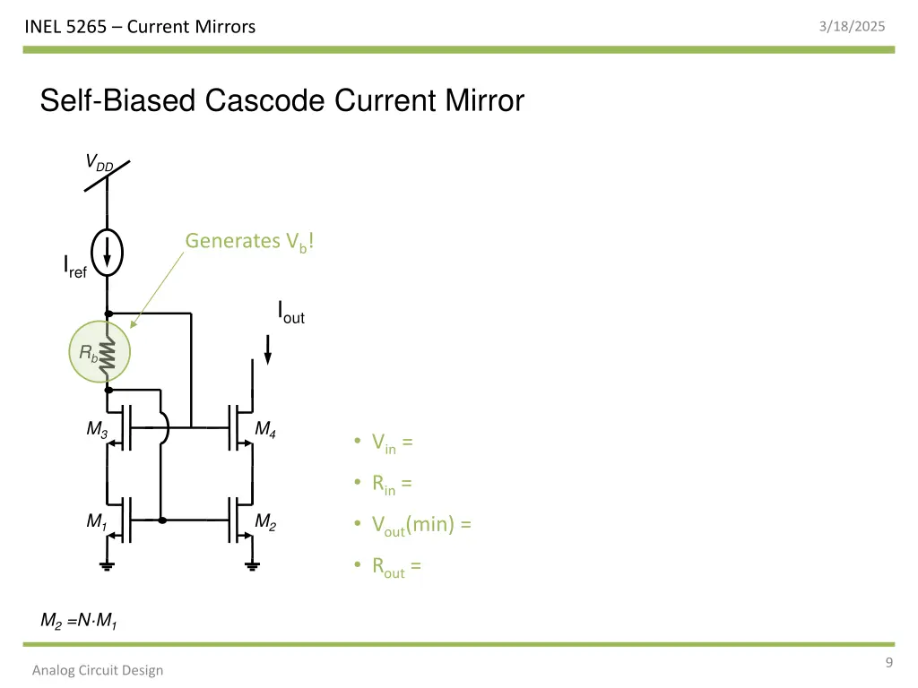 inel 5265 current mirrors 8
