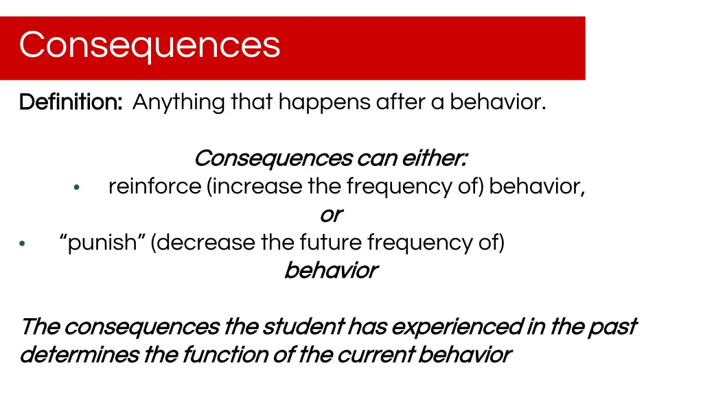 consequences