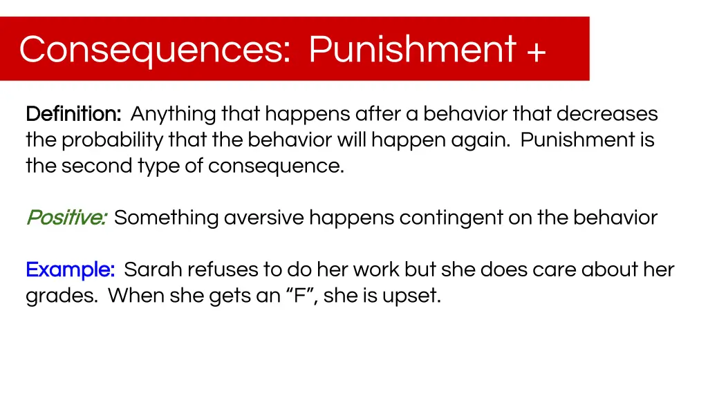 consequences punishment