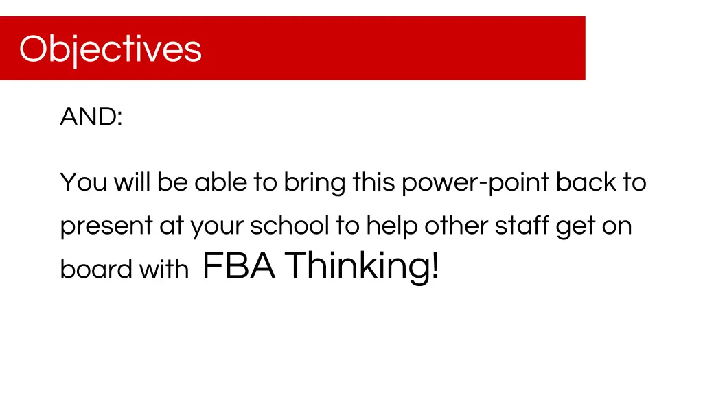 objectives 1
