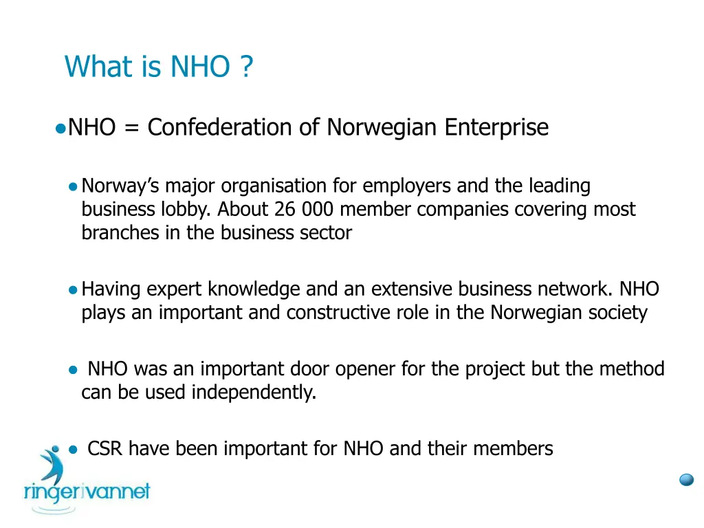 what is nho