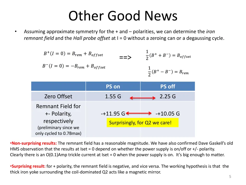 other good news