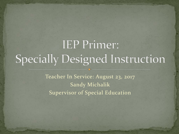 iep primer