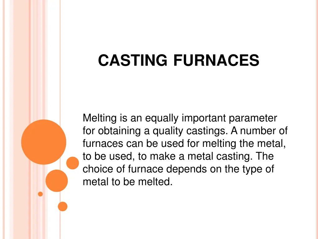 casting furnaces