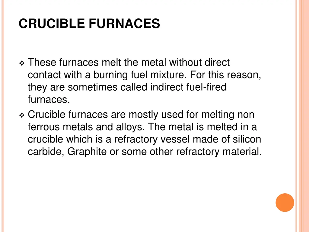 crucible furnaces