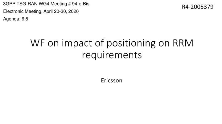 3gpp tsg ran wg4 meeting 94 e bis electronic