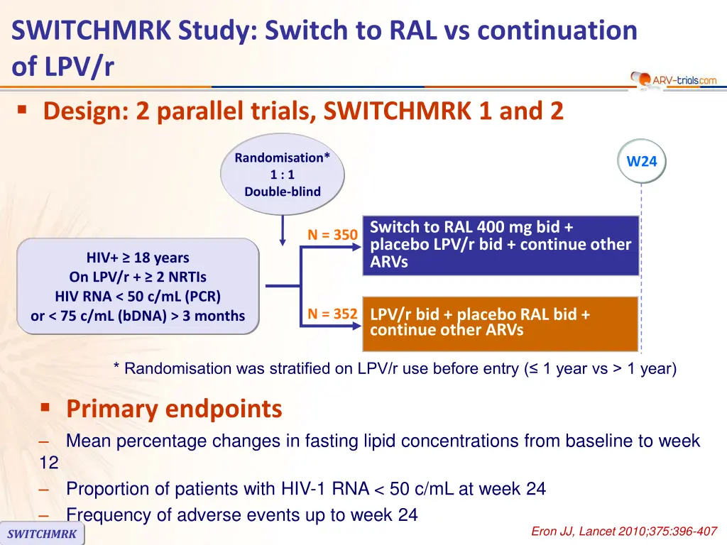 switchmrk study switch to ral vs continuation