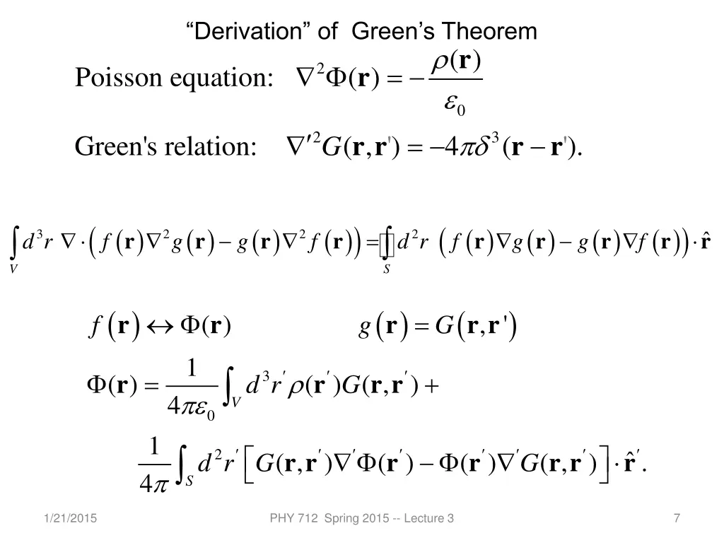 derivation of green s theorem r 1
