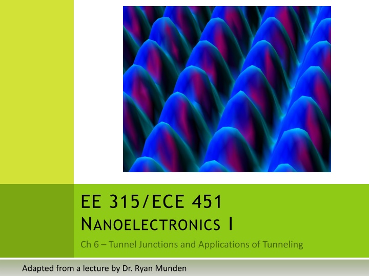ee 315 ece 451 n anoelectronics i