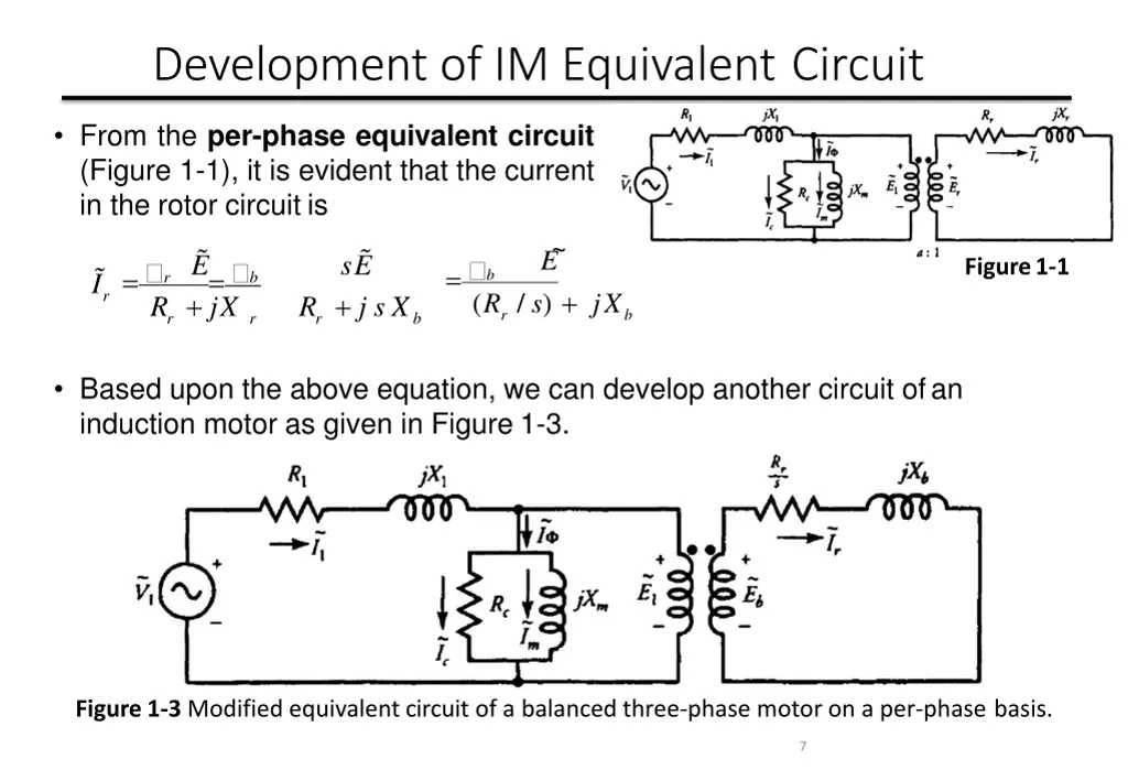 development of im equivalent circuit 5