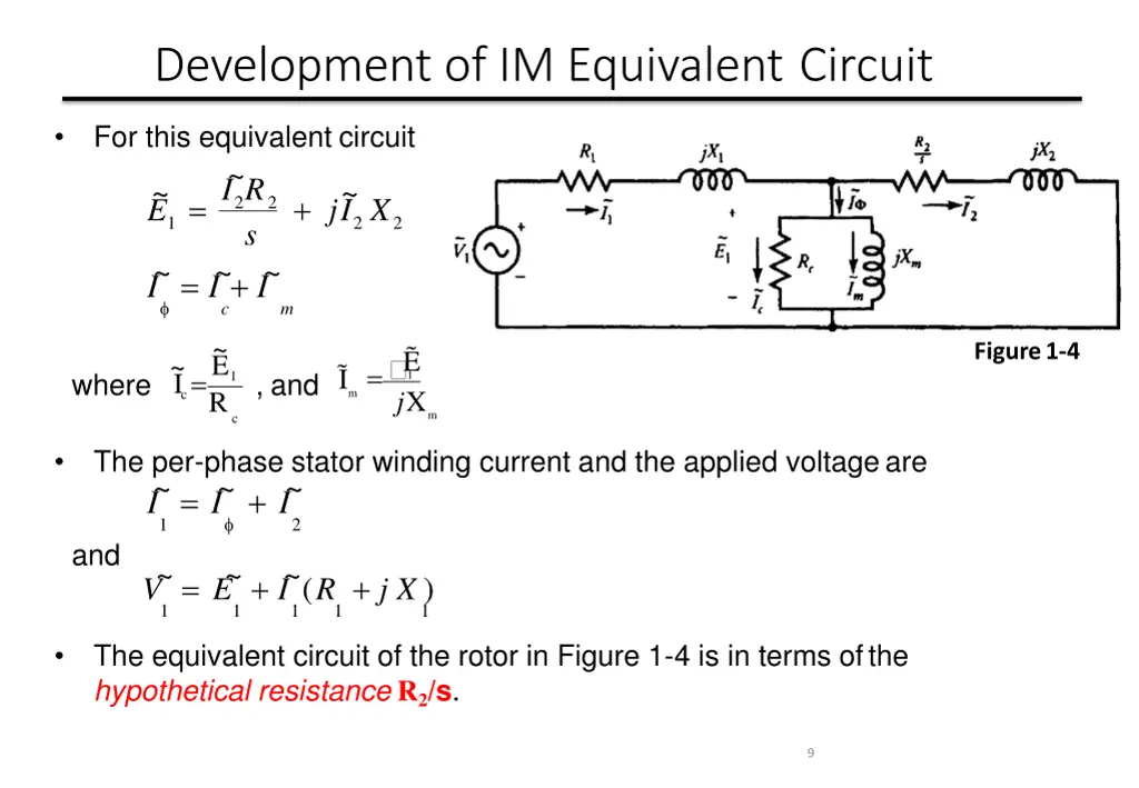 development of im equivalent circuit 7